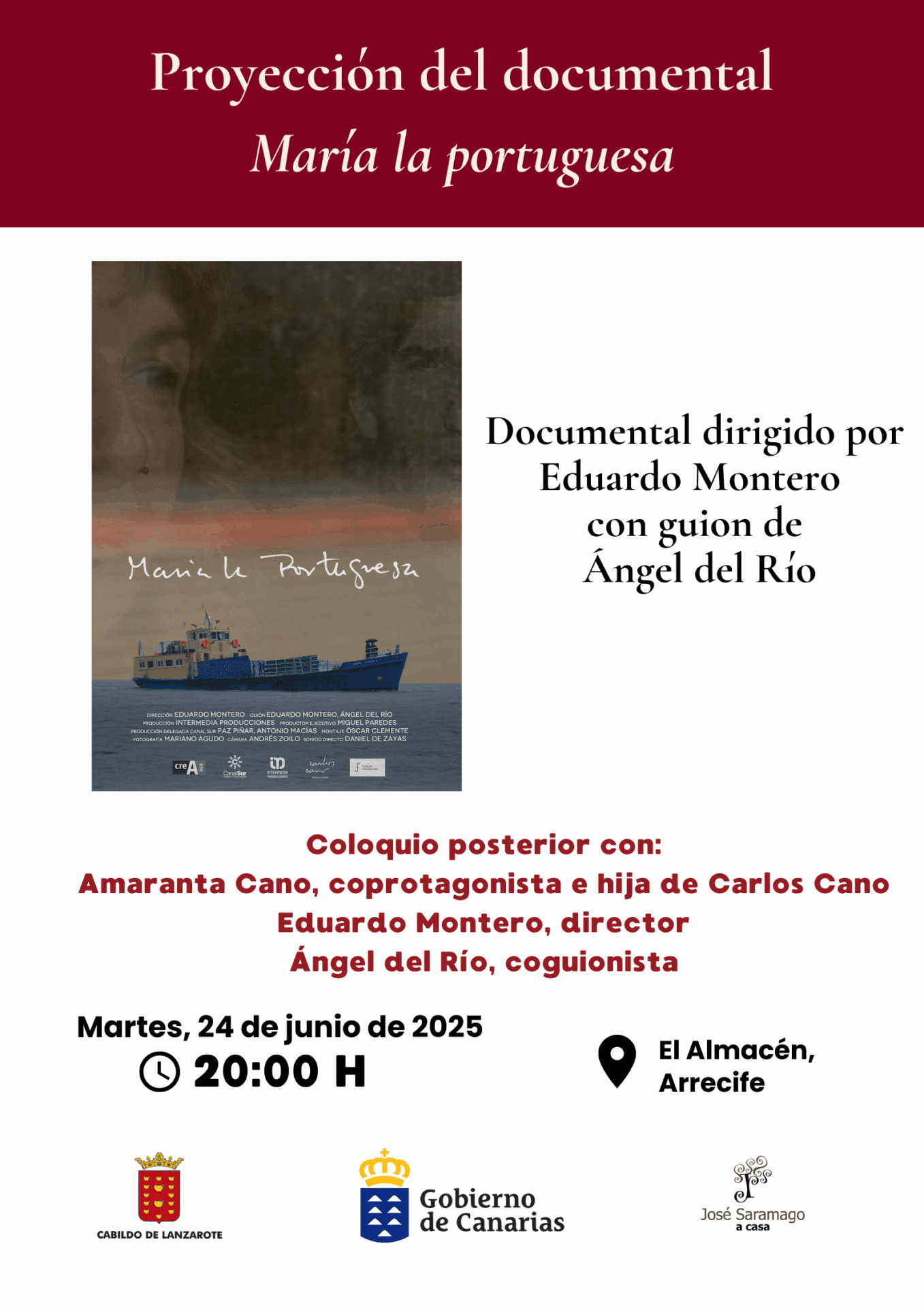 Imagen de María, la portuguesa