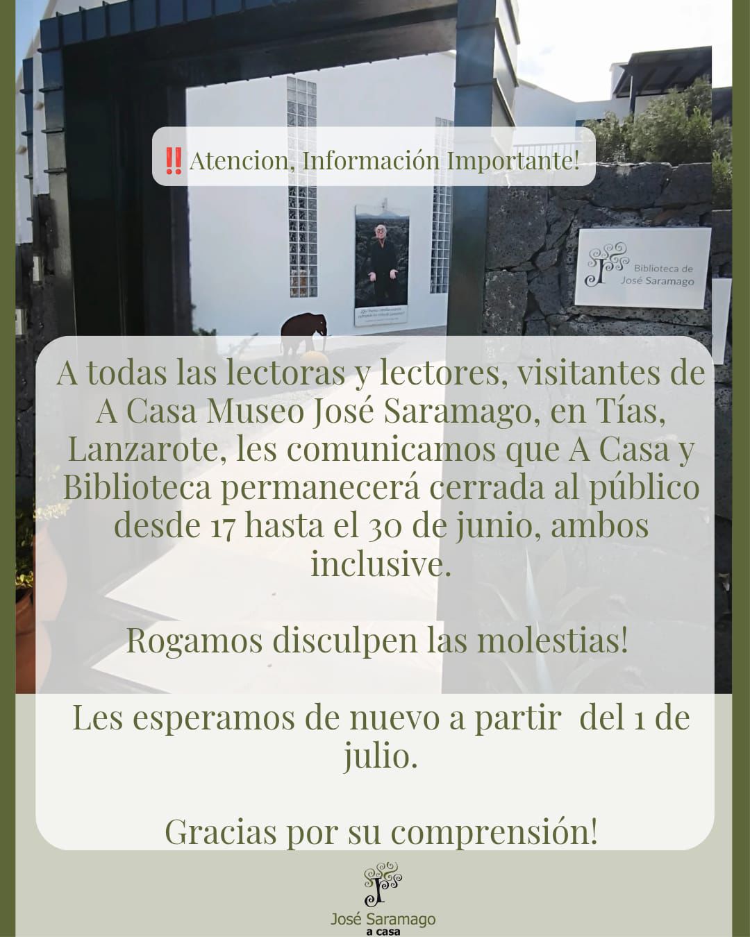 Imagen de: Cierre temporal por obras de mantenimiento